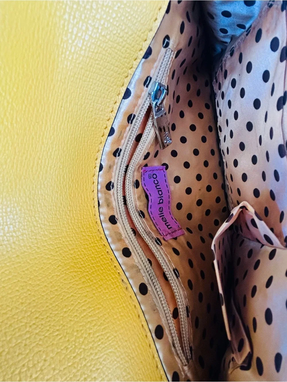 Melie Bianco Yellow Envelope Clutch